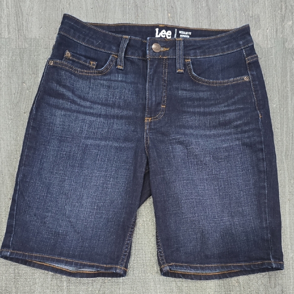 Lee Indigo Denim Shorts - Picture 1 of 4